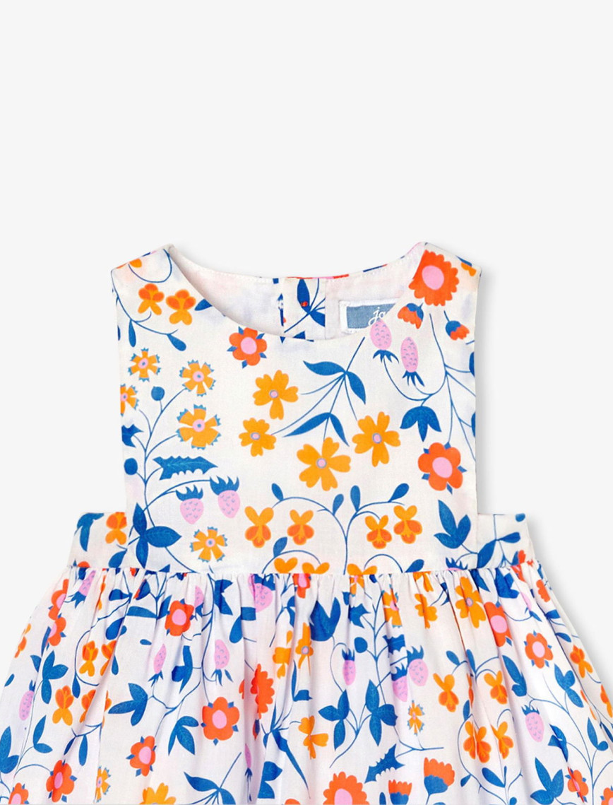 Jacadi Paris Yenidoğan Kız Bebek Çiçek Desenli Poplin Elbise Jacadi Paris Yenidoğan Kız Bebek Çiçek Desenli Poplin Elbise