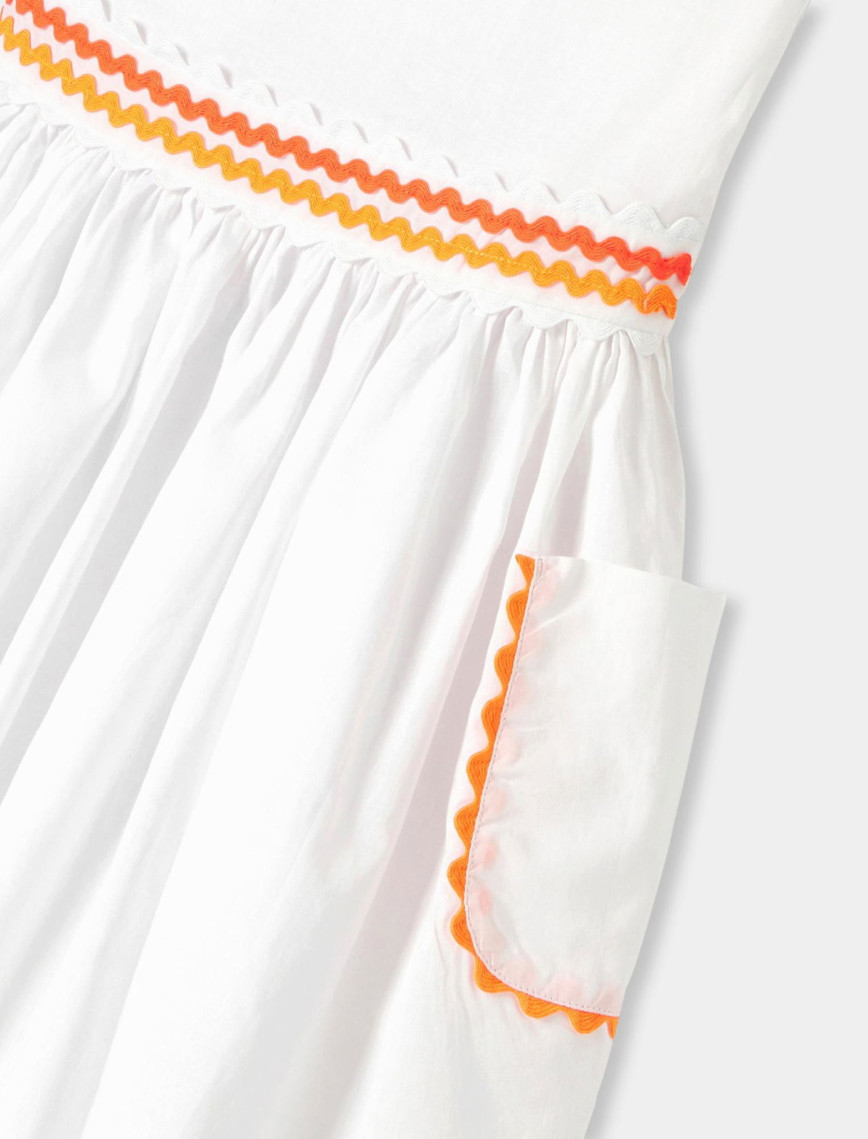 Jacadi Paris Kız Çocuk Çapraz Sırt Askılı Vual Elbise Jacadi Paris Kız Çocuk Çapraz Sırt Askılı Vual Elbise