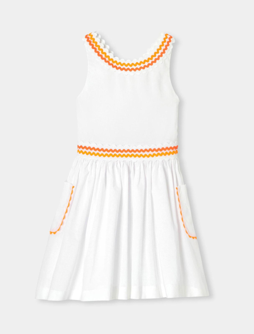 Jacadi Paris Kız Çocuk Çapraz Sırt Askılı Vual Elbise Jacadi Paris Kız Çocuk Çapraz Sırt Askılı Vual Elbise