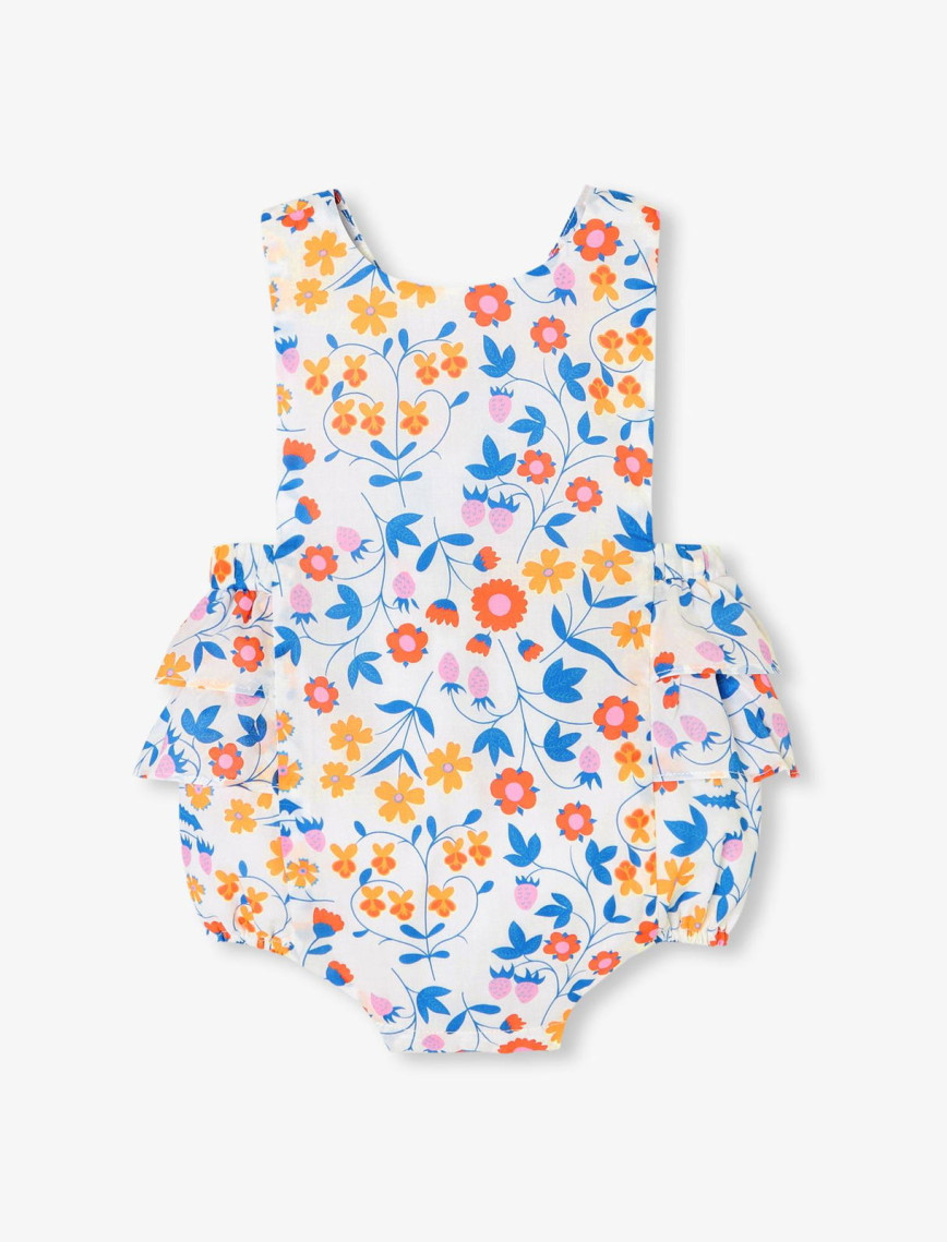 Jacadi Paris Yenidoğan Kız Bebek Çiçek Desenli Poplin Kısa Tulum Jacadi Paris Yenidoğan Kız Bebek Çiçek Desenli Poplin Kısa Tulum