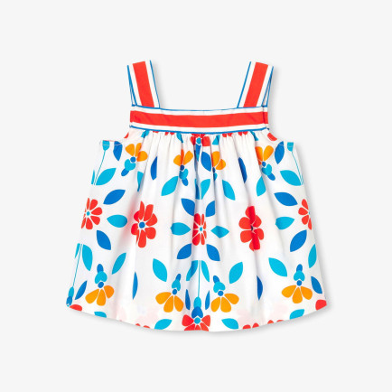 Jacadi Paris Kız Bebek Çiçek Motifli Poplin Bluz Jacadi Paris Kız Bebek Çiçek Motifli Poplin Bluz