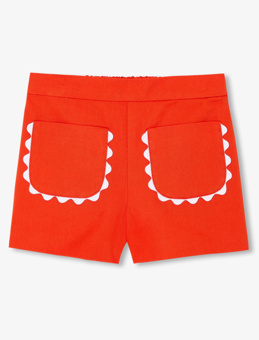 Jacadi Paris Kız Bebek Yama Cepli Twill Şort Jacadi Paris Kız Bebek Yama Cepli Twill Şort