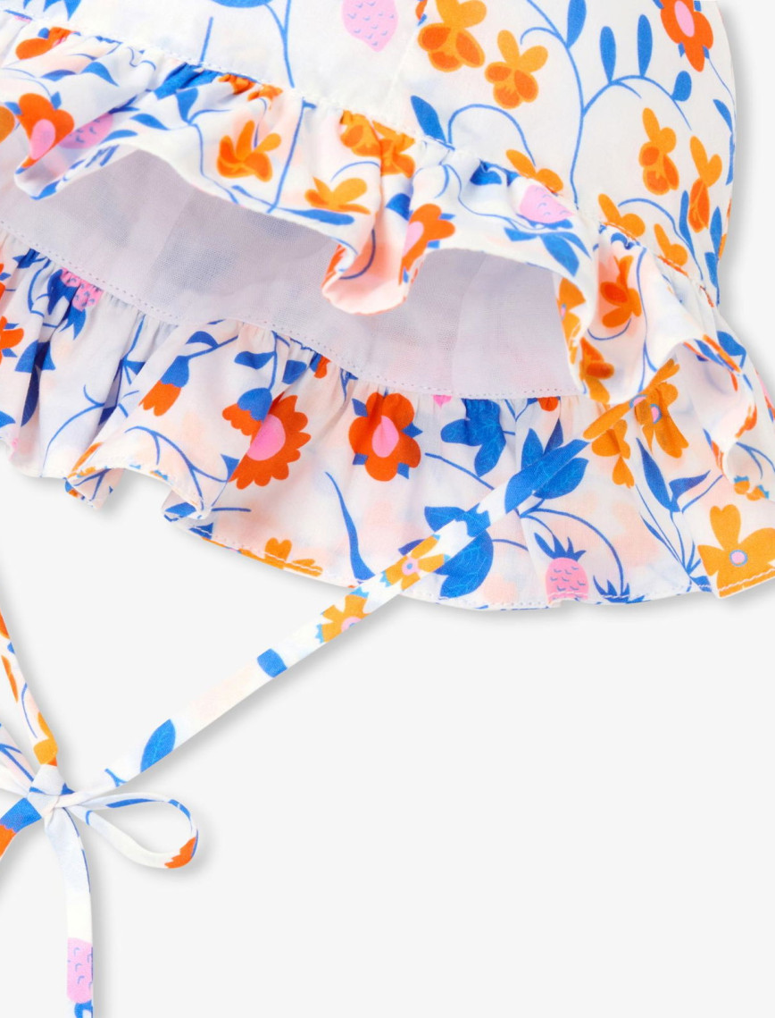 Jacadi Paris Yenidoğan Kız Bebek Çiçek Desenli Bob Şapka Jacadi Paris Yenidoğan Kız Bebek Çiçek Desenli Bob Şapka