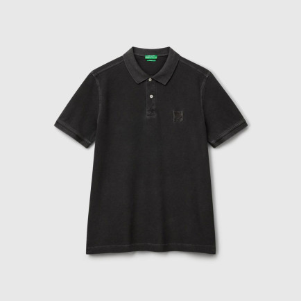 Erkek Siyah %100 Organik Koton Regular Fit Polo T-Shirt Erkek Siyah %100 Organik Koton Regular Fit Polo T-Shirt