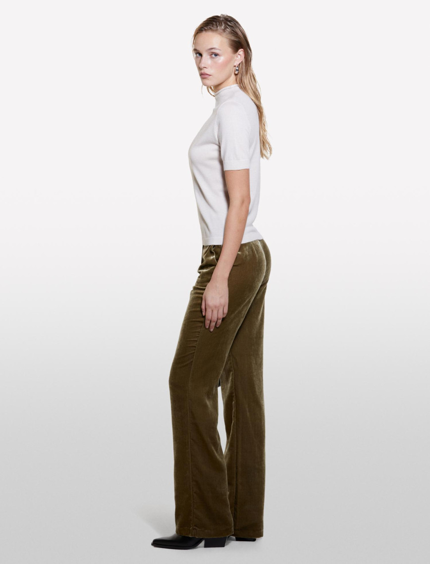 Kadın Bej Yün Karışımlı Yarım Kollu Balıkçı Yaka Kazak