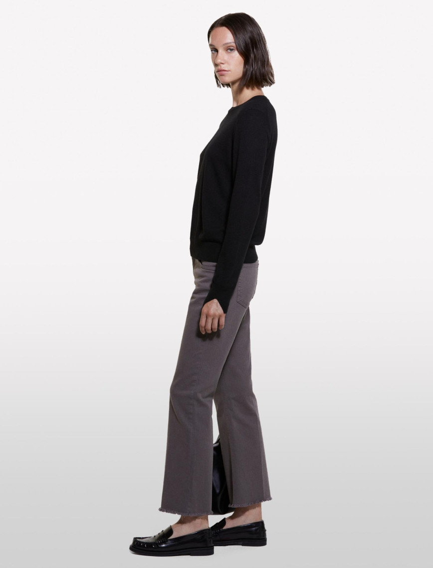 Kadın Siyah Kaşmir Karışımlı Regular Fit Kazak