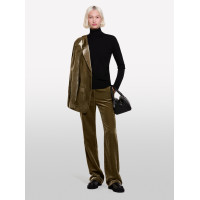 Kadın Siyah Viskoz Karışımlı Balıkçı Yaka Düz Kazak Kadın Siyah Viskoz Karışımlı Balıkçı Yaka Düz Kazak