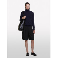 Kadın Lacivert Yün ve Kaşmir Karışımlı Ribana Detaylı Balıkçı Yaka Kazak Kadın Lacivert Yün ve Kaşmir Karışımlı Ribana Detaylı Balıkçı Yaka Kazak