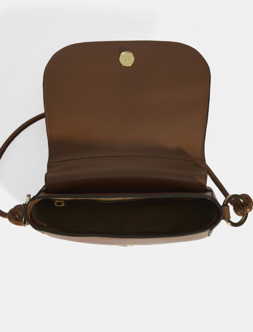 Kadın Düğüm Askılı Konyak Deri Omuz Çantası Kadın Düğüm Askılı Konyak Deri Omuz Çantası