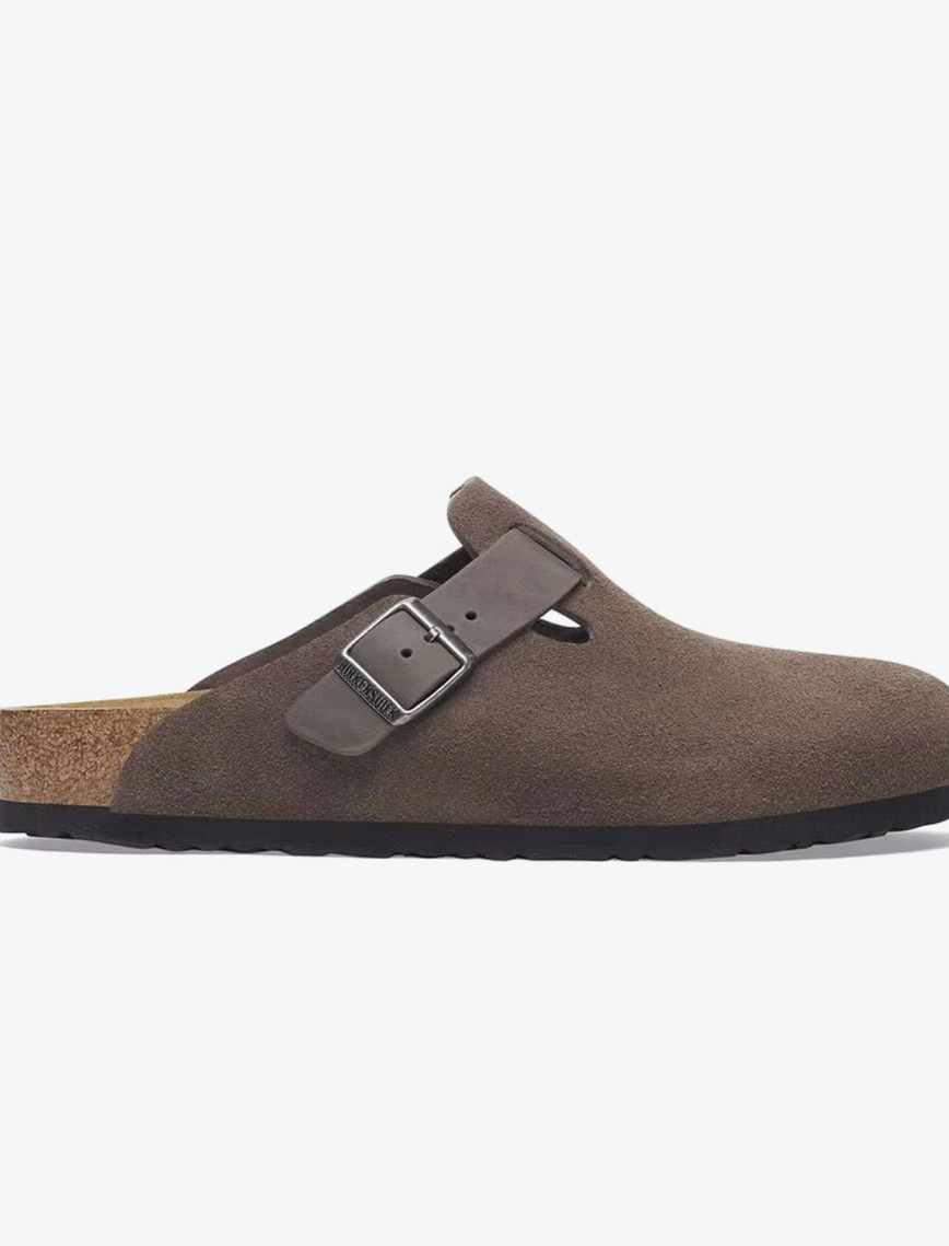 Birkenstock Boston Vl Leoi Erkek Gri Terlik Birkenstock Boston Vl Leoi Erkek Gri Terlik