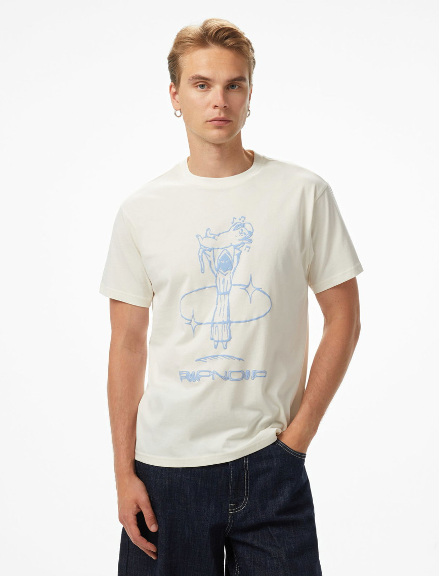 Ripndip Saturn Bone Erkek Beyaz T-Shirt Ripndip Saturn Bone Erkek Beyaz T-Shirt