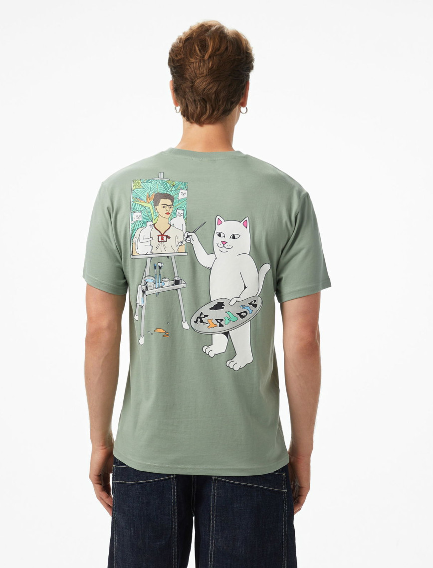 Ripndip Art Club Erkek Yeşil T-Shirt Ripndip Art Club Erkek Yeşil T-Shirt