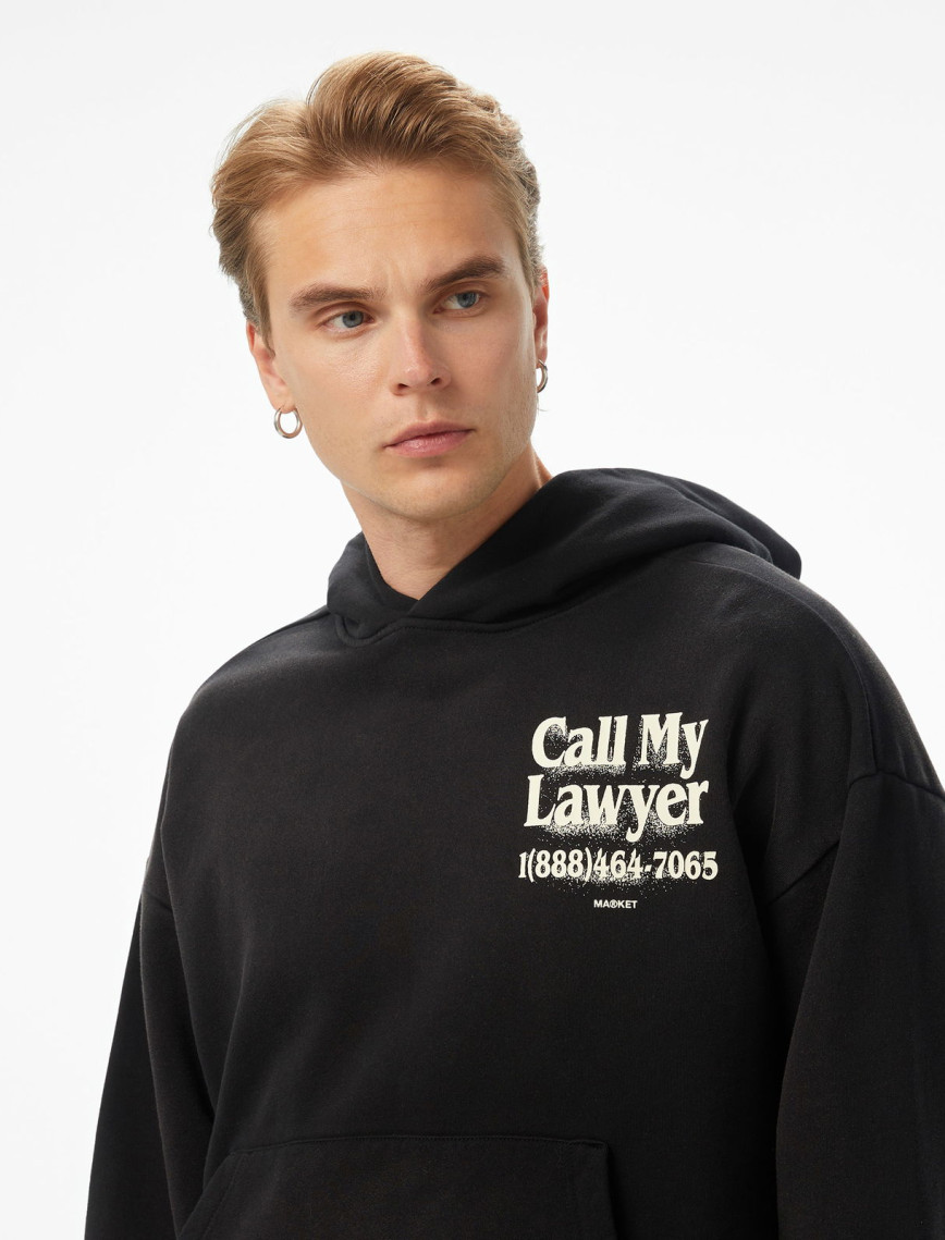 The Market 'Call My Lawyer' Erkek Siyah Sweatshirt The Market 'Call My Lawyer' Erkek Siyah Sweatshirt