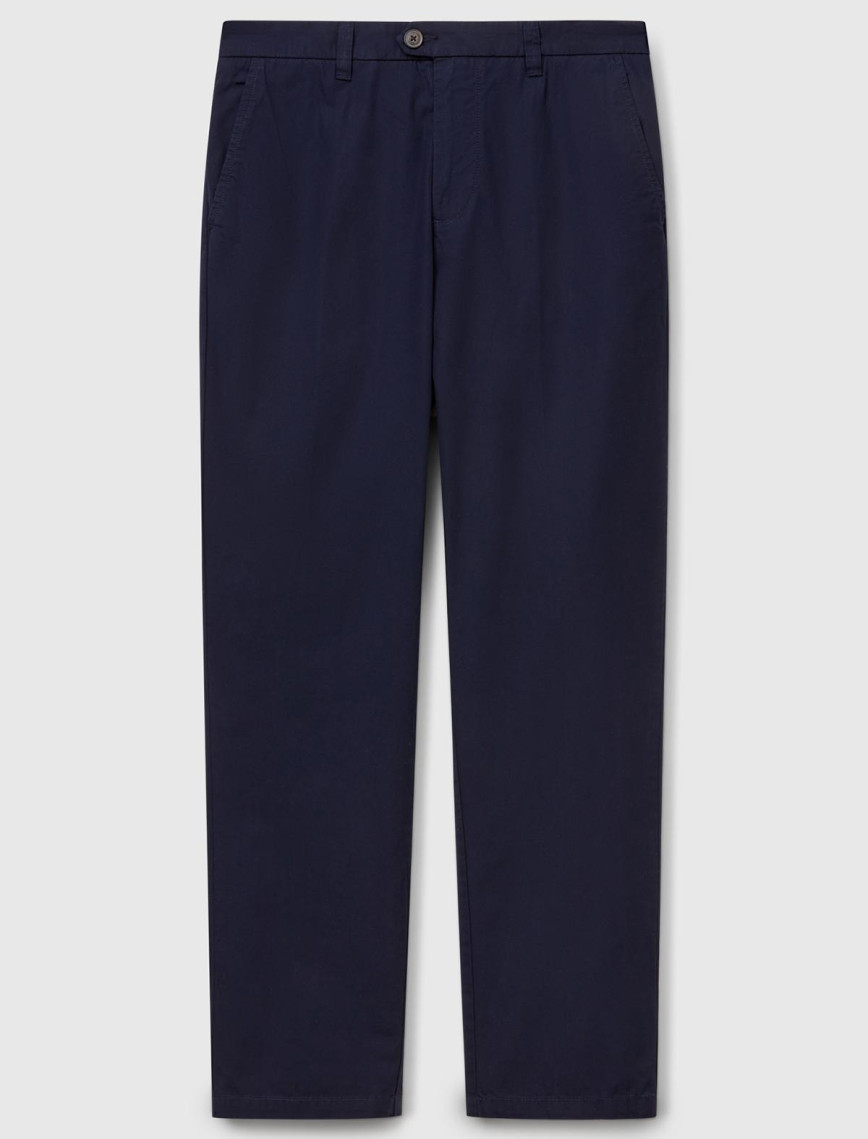 Erkek Lacivert %100 Koton Paraşüt Kumaş Slim Fit Chino Pantolon Erkek Lacivert %100 Koton Paraşüt Kumaş Slim Fit Chino Pantolon