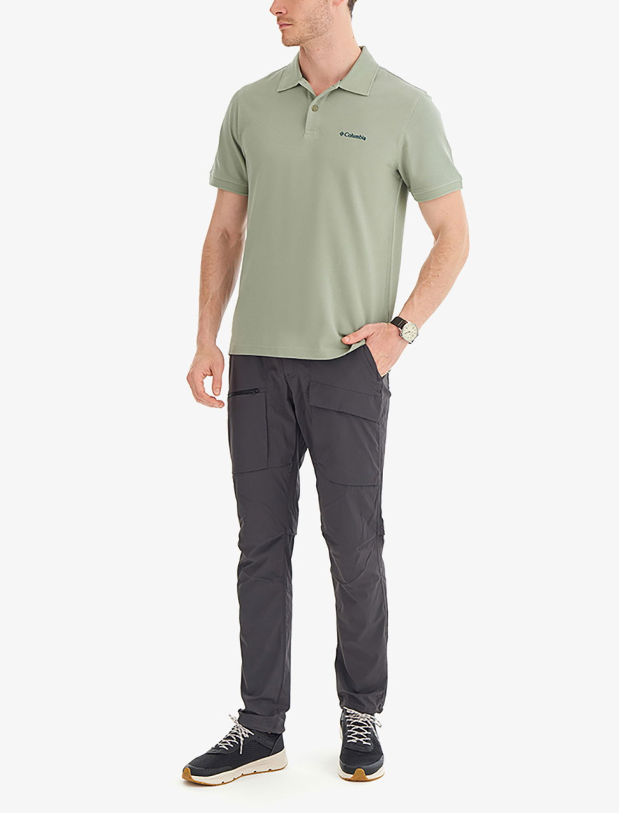 Columbia Cascade Range Solid Erkek Yeşil Polo Columbia Cascade Range Solid Erkek Yeşil Polo