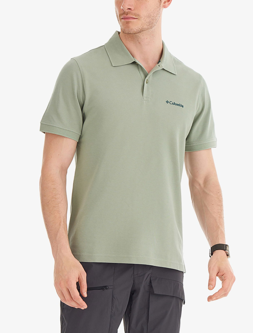 Columbia Cascade Range Solid Erkek Yeşil Polo Columbia Cascade Range Solid Erkek Yeşil Polo