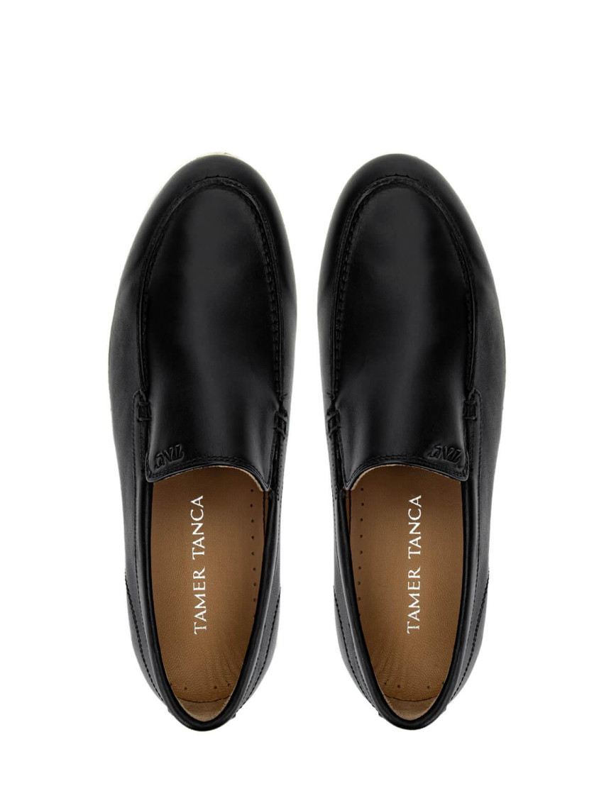 Tamer Tanca Erkek Hakiki Deri Siyah Deri Loafer Ayakkabı Tamer Tanca Erkek Hakiki Deri Siyah Deri Loafer Ayakkabı