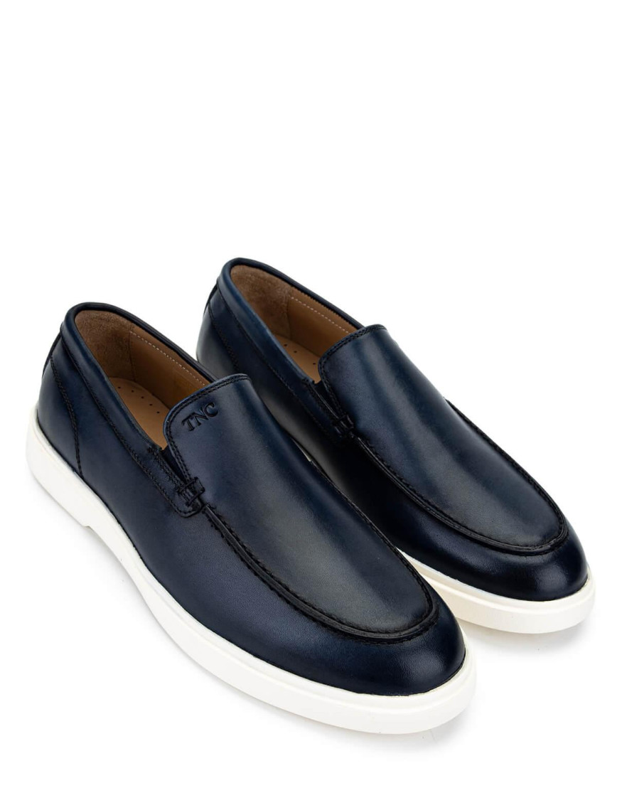 Tamer Tanca Erkek Hakiki Deri Lacivert Loafer Ayakkabı Tamer Tanca Erkek Hakiki Deri Lacivert Loafer Ayakkabı