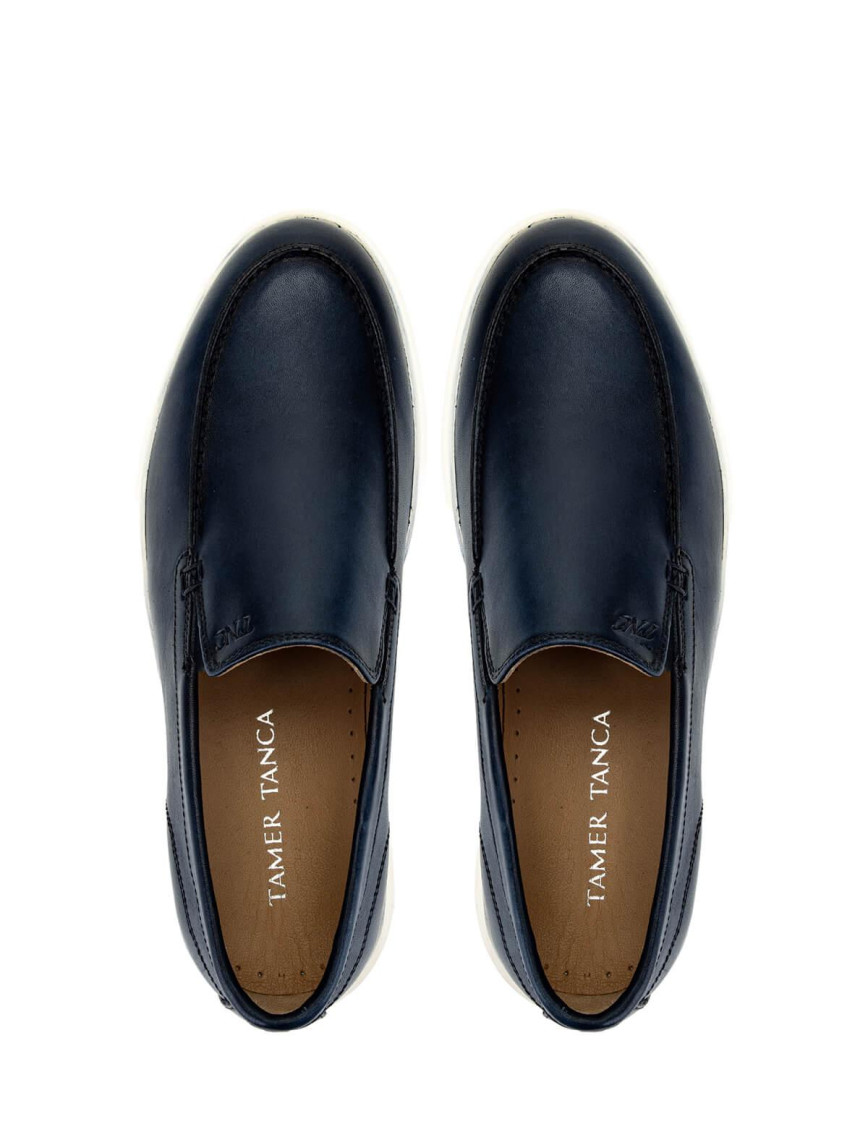 Tamer Tanca Erkek Hakiki Deri Lacivert Loafer Ayakkabı Tamer Tanca Erkek Hakiki Deri Lacivert Loafer Ayakkabı