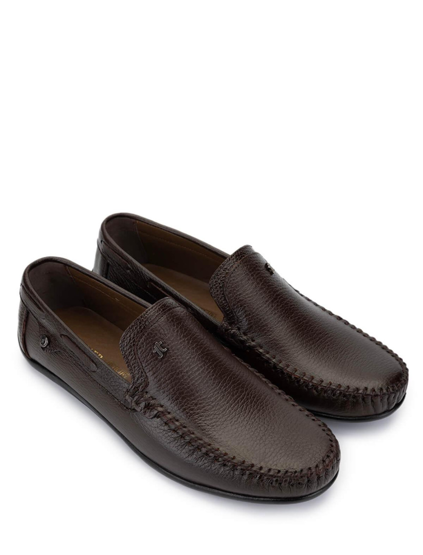 Tamer Tanca Erkek Hakiki Deri Kahverengi Loafer Ayakkabı Tamer Tanca Erkek Hakiki Deri Kahverengi Loafer Ayakkabı