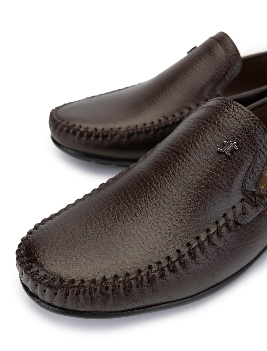 Tamer Tanca Erkek Hakiki Deri Kahverengi Loafer Ayakkabı Tamer Tanca Erkek Hakiki Deri Kahverengi Loafer Ayakkabı