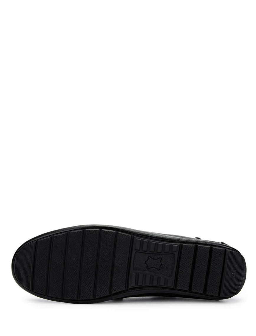 Tamer Tanca Erkek Hakiki Deri Siyah Floter Loafer Ayakkabı Tamer Tanca Erkek Hakiki Deri Siyah Floter Loafer Ayakkabı