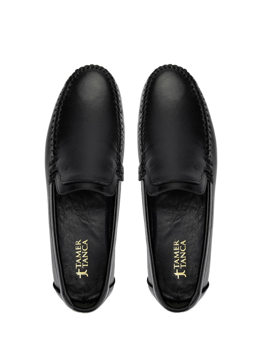 Tamer Tanca Erkek Hakiki Deri Siyah Deri Loafer Ayakkabı Tamer Tanca Erkek Hakiki Deri Siyah Deri Loafer Ayakkabı