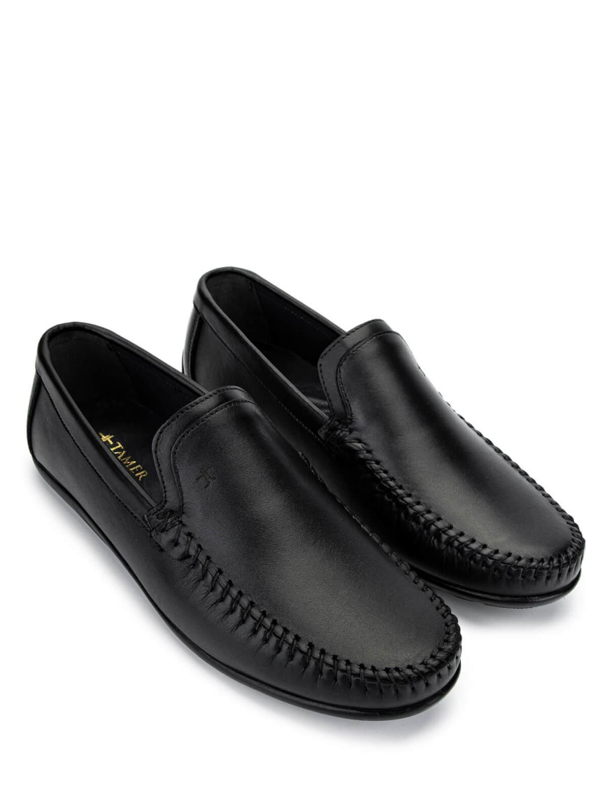 Tamer Tanca Erkek Hakiki Deri Siyah Deri Loafer Ayakkabı Tamer Tanca Erkek Hakiki Deri Siyah Deri Loafer Ayakkabı