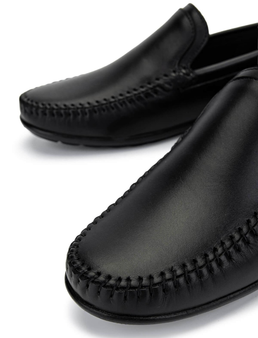 Tamer Tanca Erkek Hakiki Deri Siyah Deri Loafer Ayakkabı Tamer Tanca Erkek Hakiki Deri Siyah Deri Loafer Ayakkabı