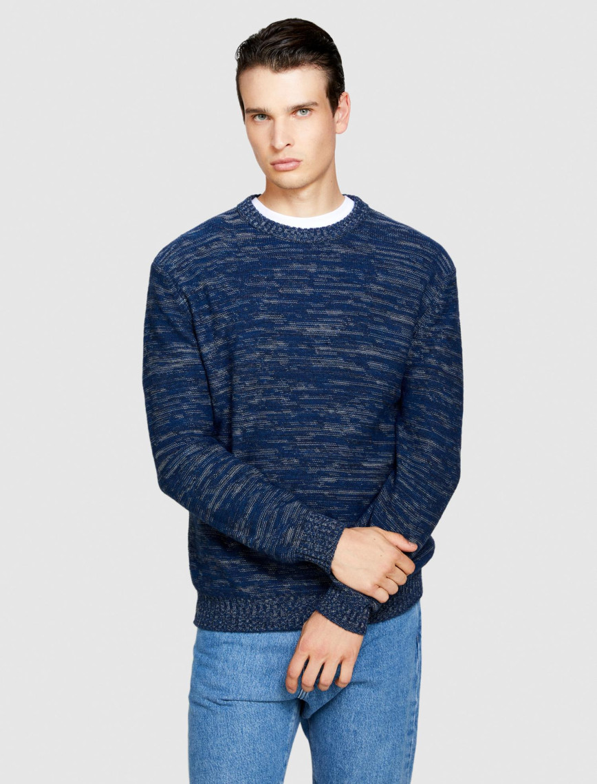 Erkek Lacivert Mix Yün Karişimli Muline Kazak Erkek Lacivert Mix Yün Karişimli Muline Kazak