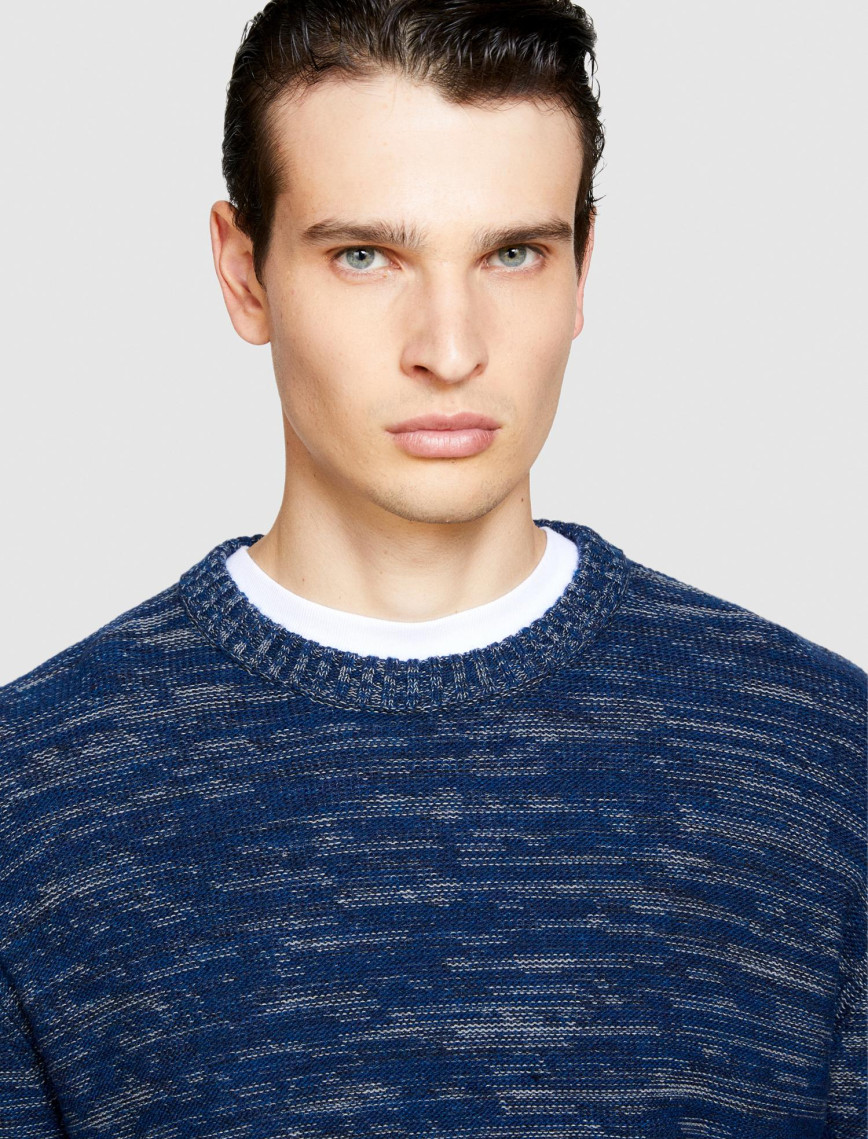 Erkek Lacivert Mix Yün Karişimli Muline Kazak Erkek Lacivert Mix Yün Karişimli Muline Kazak