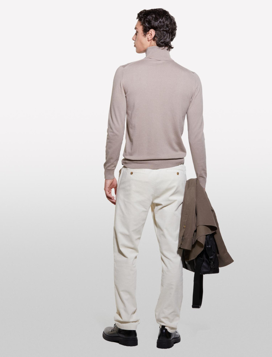 Erkek Deve Tüyü Koton Karışımlı Dik Yaka Kazak Erkek Deve Tüyü Koton Karışımlı Dik Yaka Kazak