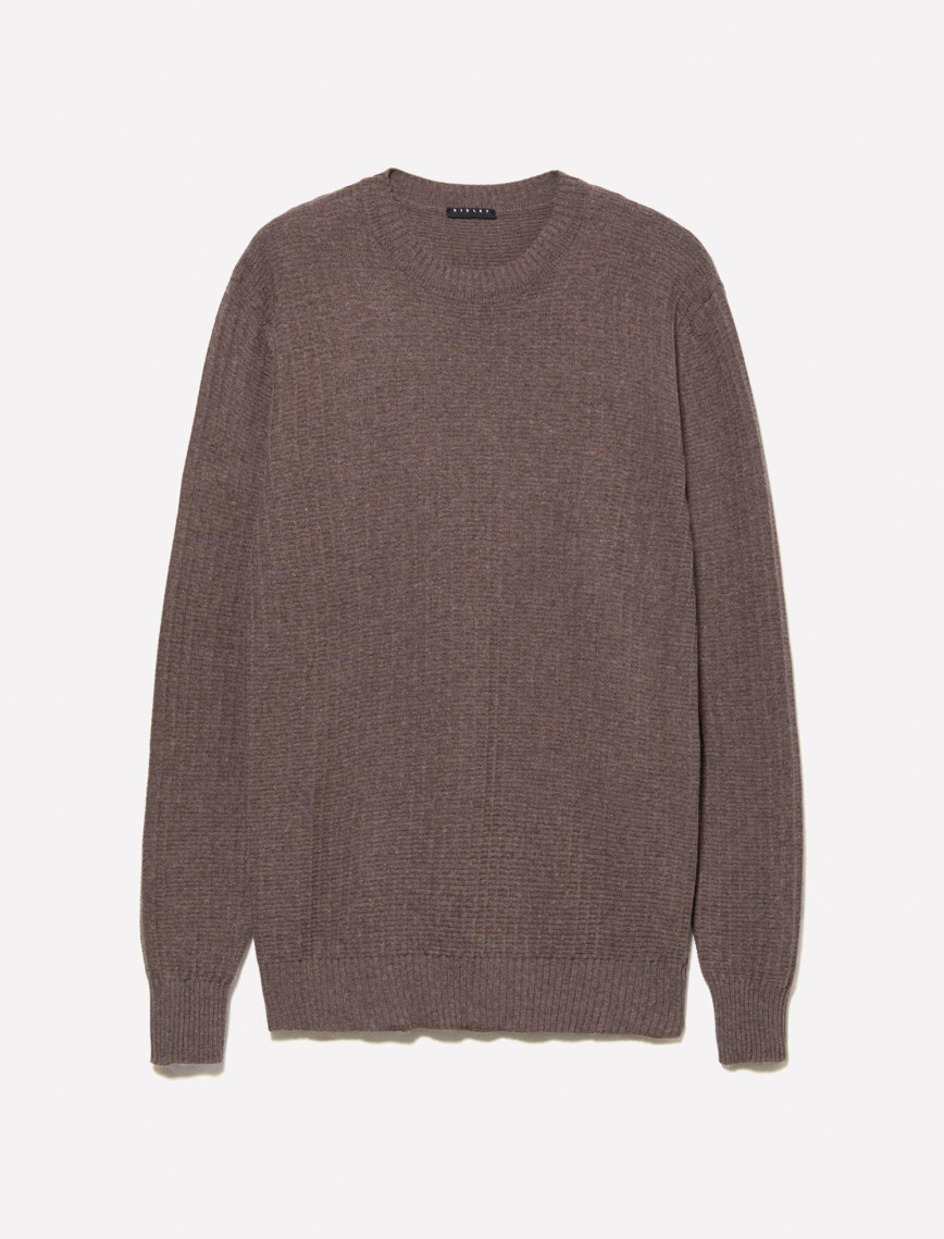 Erkek Kahverengi Yün Karışımlı Normal Kesim Bisiklet Yaka Kazak Erkek Kahverengi Yün Karışımlı Normal Kesim Bisiklet Yaka Kazak