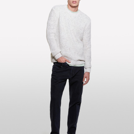 Erkek Bej Yün Karışımlı Normal Kesim Ribanalı Bisiklet Yaka Kazak Erkek Bej Yün Karışımlı Normal Kesim Ribanalı Bisiklet Yaka Kazak