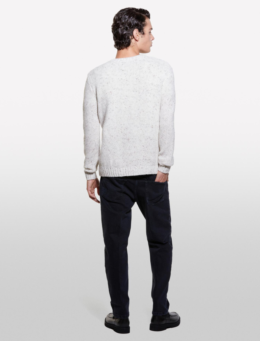 Erkek Bej Yün Karışımlı Normal Kesim Ribanalı Bisiklet Yaka Kazak Erkek Bej Yün Karışımlı Normal Kesim Ribanalı Bisiklet Yaka Kazak