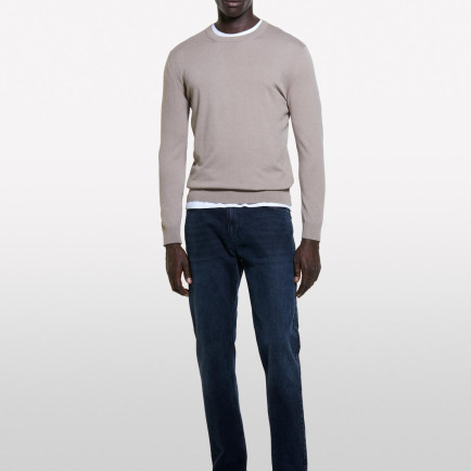 Erkek Deve Tüyü Pamuk Karışımlı Normal Kesim Uzun Kollu Ribanalı Kazak Erkek Deve Tüyü Pamuk Karışımlı Normal Kesim Uzun Kollu Ribanalı Kazak