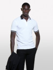 Erkek Beyaz Pamuk Karışımlı Düğmeli Kısa Kollu Polo Yaka T-Shirt Erkek Beyaz Pamuk Karışımlı Düğmeli Kısa Kollu Polo Yaka T-Shirt