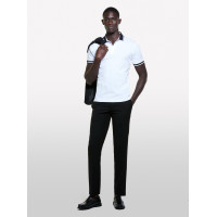 Erkek Beyaz Pamuk Karışımlı Düğmeli Kısa Kollu Polo Yaka T-Shirt Erkek Beyaz Pamuk Karışımlı Düğmeli Kısa Kollu Polo Yaka T-Shirt