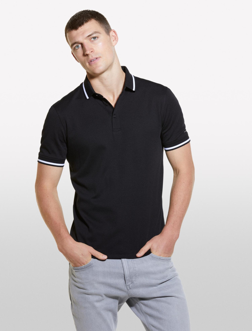 Erkek Antrasit Pamuk Karışımlı Düğmeli Kısa Kollu Polo Yaka T-Shirt Erkek Antrasit Pamuk Karışımlı Düğmeli Kısa Kollu Polo Yaka T-Shirt