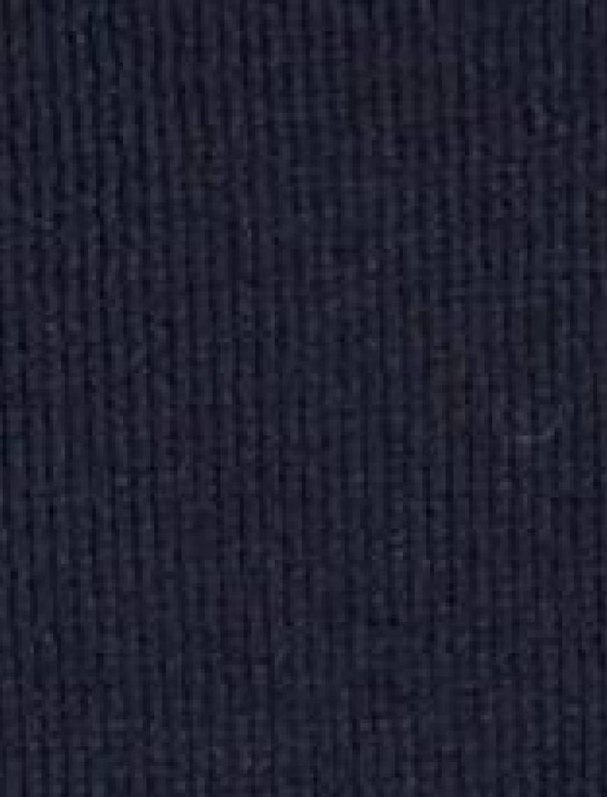 Erkek İndigo %100 Pamuk Ribana Detaylı Kısa Kollu Kazak