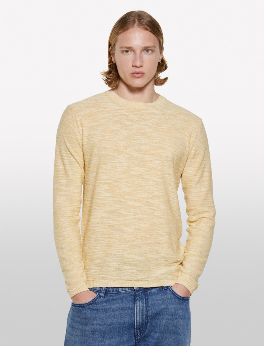 Erkek Açık Hardal Pamuk Karışımlı Uzun Kollu Bisiklet Yaka Kazak Erkek Açık Hardal Pamuk Karışımlı Uzun Kollu Bisiklet Yaka Kazak