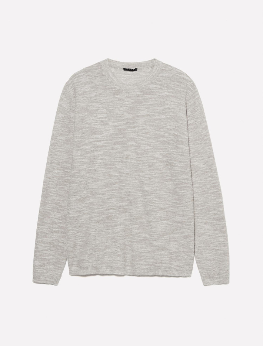 Erkek Krem Pamuk Karışımlı Uzun Kollu Bisiklet Yaka Kazak Erkek Krem Pamuk Karışımlı Uzun Kollu Bisiklet Yaka Kazak