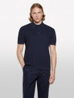 Erkek Koyu Lacivert %100 Pamuk Triko Polo T-Shirt