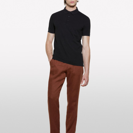 Erkek Siyah %100 Pamuk Regular Fit Polo T-Shirt Erkek Siyah %100 Pamuk Regular Fit Polo T-Shirt