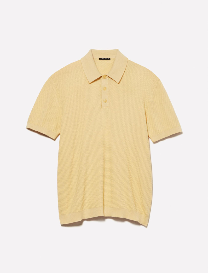 Erkek Soluk Turuncu %100 Pamuk Triko Polo T-Shirt