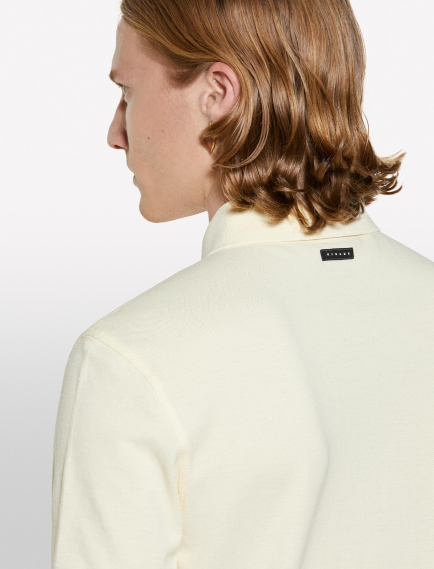 Erkek Krem %100 Pamuk Regular Fit Polo T-Shirt Erkek Krem %100 Pamuk Regular Fit Polo T-Shirt