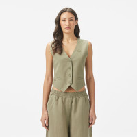 Lacoste Kadın Slim Fit Haki Yelek Lacoste Kadın Slim Fit Haki Yelek