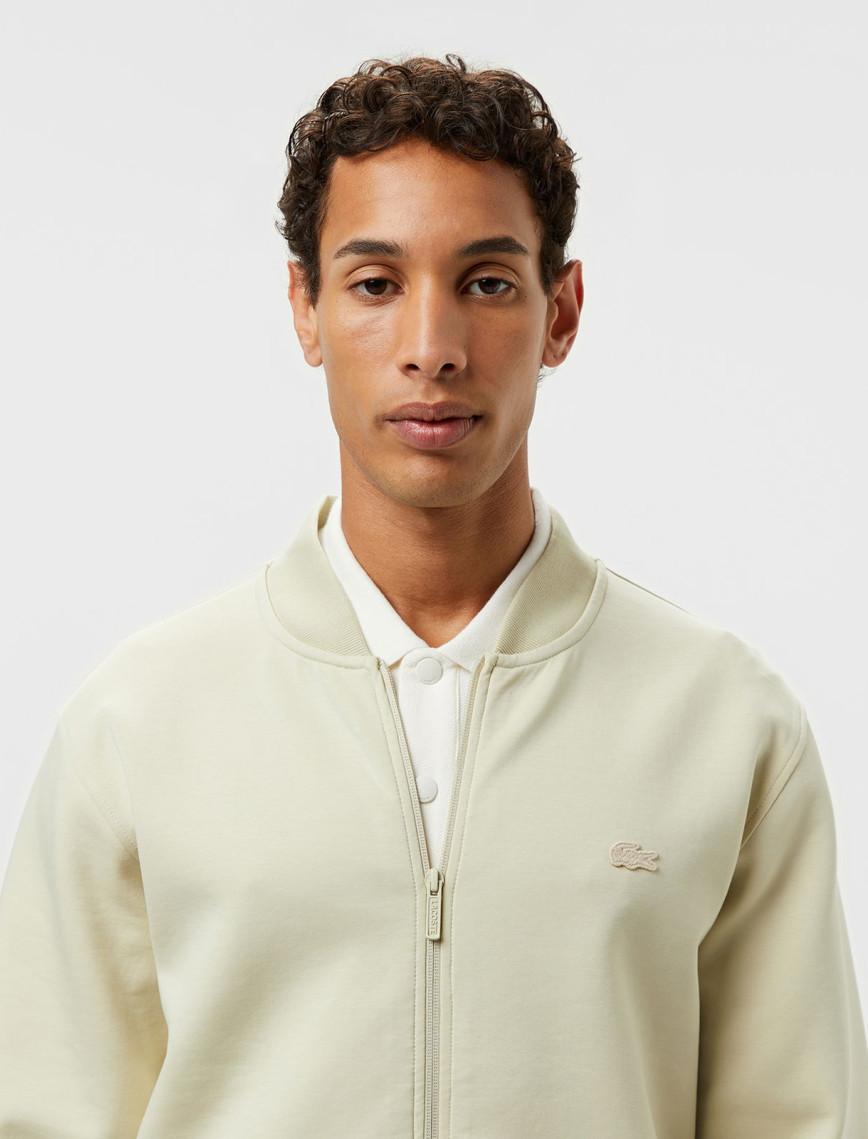 Lacoste Erkek Fermuarlı Bej Sweatshirt Lacoste Erkek Fermuarlı Bej Sweatshirt