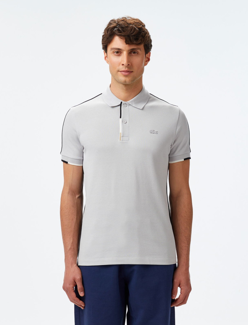 Lacoste Erkek Regular Fit Renk Bloklu Yeşil Polo Lacoste Erkek Regular Fit Renk Bloklu Yeşil Polo
