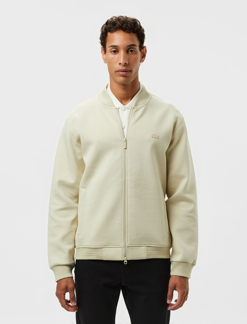 Lacoste Erkek Fermuarlı Bej Sweatshirt Lacoste Erkek Fermuarlı Bej Sweatshirt